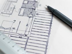 Plan d'architecte d'intérieur